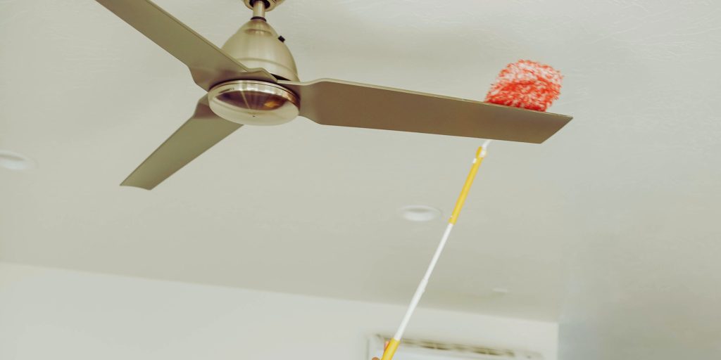 A top to bottom cleaning approach that cleans high areas so the dust that falls is clean after.